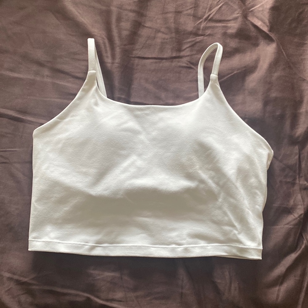 Grey sports bra/crop top